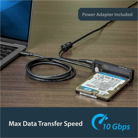 StarTech.com USB C to SATA Adapter Cable for 2.5"/3.5" SSD/HDD Drives - USB 3.1 (10Gbps) Hard Drive Adapter Cable - SATA USB adapter