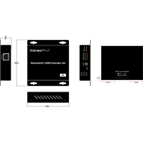 KanexPro NetworkAV 120M Receiver