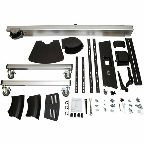 StarTech.com TV Cart - For 32" to 75" Displays - AV Cart - Height Adjustable - Lockable Wheels - Flat Screen TV Cart - Media Cart on Wheels