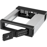StarTech.com 5.25 to 3.5 Hard Drive Hot Swap Bay - Trayless - Aluminum - For 3.5" SATA/SAS Drives - Front Mount - SAS/ SATA Backplane