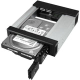 StarTech.com 5.25 to 3.5 Hard Drive Hot Swap Bay - Trayless - Aluminum - For 3.5" SATA/SAS Drives - Front Mount - SAS/ SATA Backplane