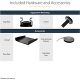StarTech.com 4-Post 15U Wall Mount Network Cabinet, 19" Hinged Wall-Mounted Server Rack for Data / IT Equipment, Lockable Rack Enclosure