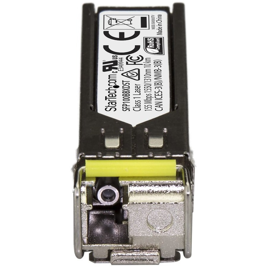 StarTech.com MSA Uncoded SFP Transceiver Module - 100BASE-BX - 100 Mb Ethernet BiDi Fiber (SMF)