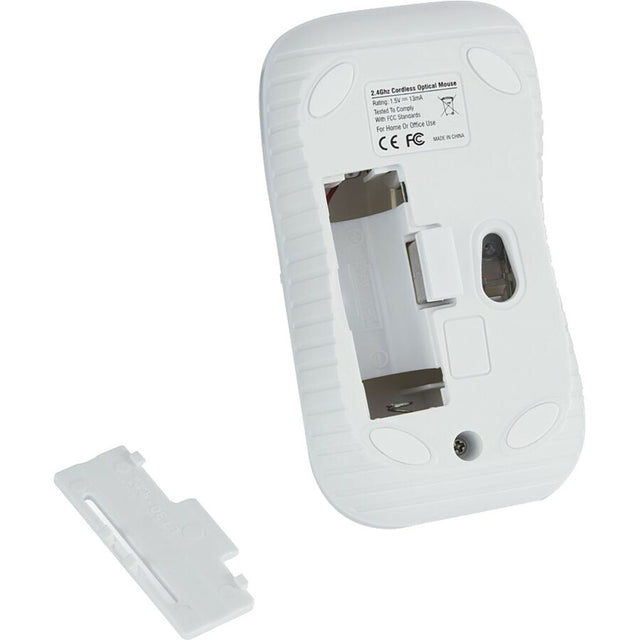 Verbatim Wireless Notebook Optical Mouse, Commuter Series - Matte White