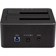 StarTech.com Dual-Bay USB 3.0 to SATA Hard Drive Docking Station, 2.5/3.5" SATA I/II/III, SSD/HDD Dock, USB Hard Drive Bays, Top-Loading