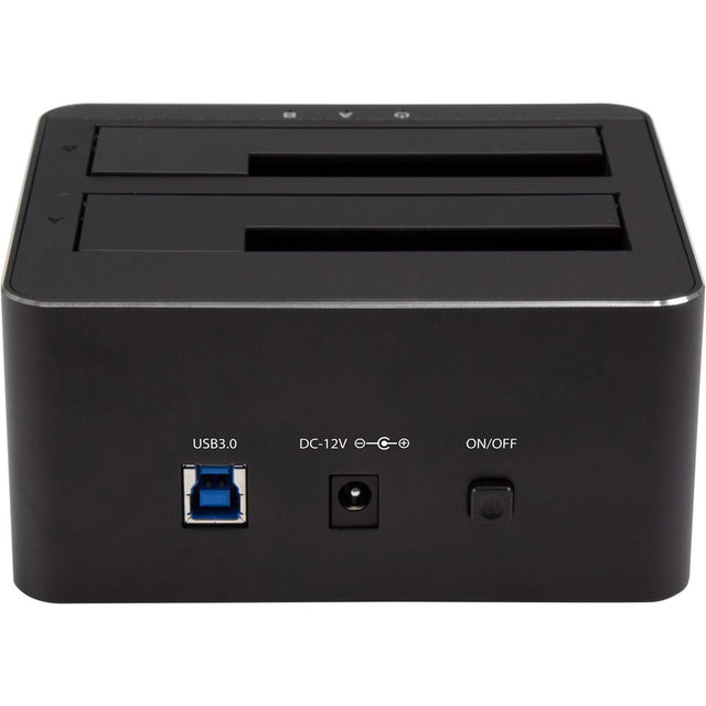StarTech.com Dual-Bay USB 3.0 to SATA Hard Drive Docking Station, 2.5/3.5" SATA I/II/III, SSD/HDD Dock, USB Hard Drive Bays, Top-Loading