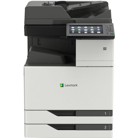 Lexmark CX920 CX921de Laser Multifunction Printer-Color-Copier/Fax/Scanner-35 ppm Mono/35 ppm Color Print-1200x1200 Print-Automatic Duplex Print-200000 Pages Monthly-1150 sheets Input-Color Scanner-1200 Optical Scan-Color Fax-Gigabit Ethernet