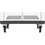 Rocstor Volt&reg; C24 Charging Cart with Intelligent Power Charging - Up to 24 Device Intelligent Power Charging Cart for Notebooks, Chromebook&reg;, MacBook&reg;, and Macbook&reg; Pro- 3 Shelves - Push Handle - 4 Heavy Duty 5" Casters - Steel Constructio