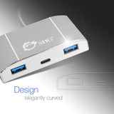 SIIG USB-C to 4-Port USB 3.0 Hub with PD Charging - 3A/1C