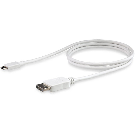 StarTech.com 3ft/1m USB C to DisplayPort 1.2 Cable 4K 60Hz - USB Type-C to DP Video Adapter Monitor Cable HBR2 - TB3 Compatible - White