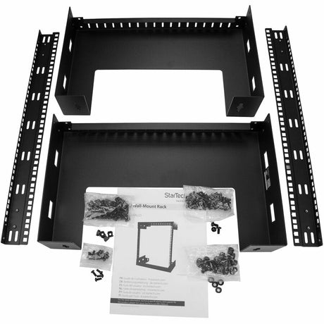 StarTech.com 2-Post 12U Heavy-Duty Wall-Mount Network Rack, 19" Open Frame Server Rack for Computer Equipment, Wall Mount Data Rack~
