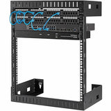 StarTech.com 2-Post 12U Heavy-Duty Wall-Mount Network Rack, 19" Open Frame Server Rack for Computer Equipment, Wall Mount Data Rack~