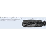 Adesso WKB-1330CB 2.4 GHz Wireless Desktop Keyboard and Mouse Combo
