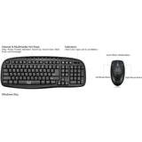 Adesso WKB-1330CB 2.4 GHz Wireless Desktop Keyboard and Mouse Combo