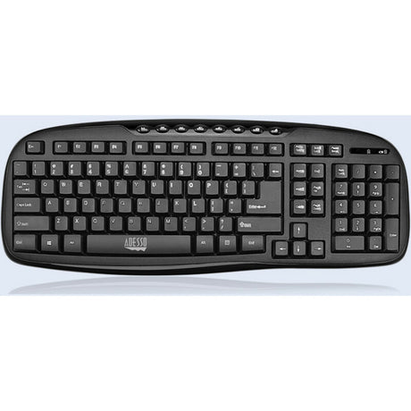 Adesso WKB-1330CB 2.4 GHz Wireless Desktop Keyboard and Mouse Combo