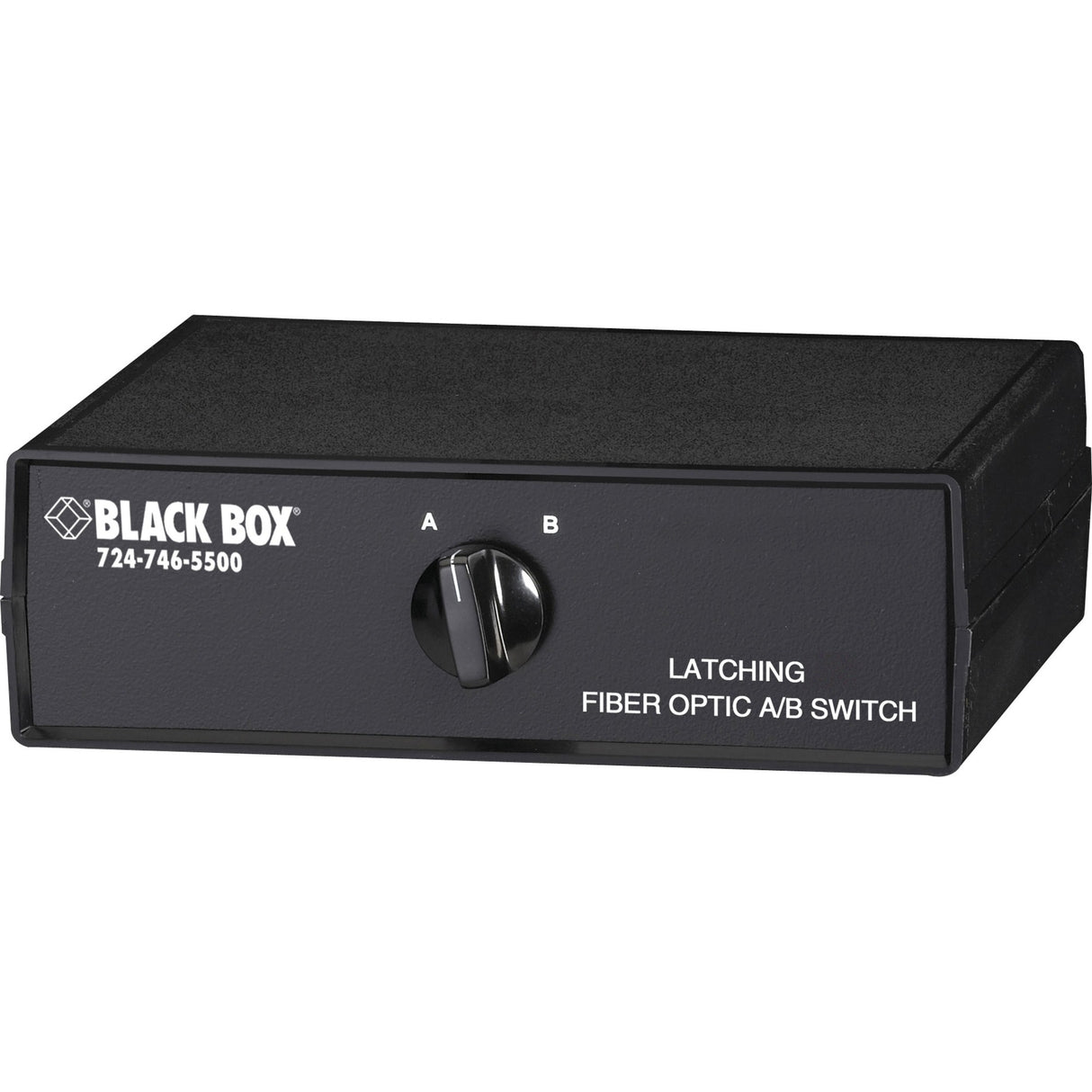 Black Box Fiber Optic A/B Desktop Switch - Latching with SC Single-Mode Connectors
