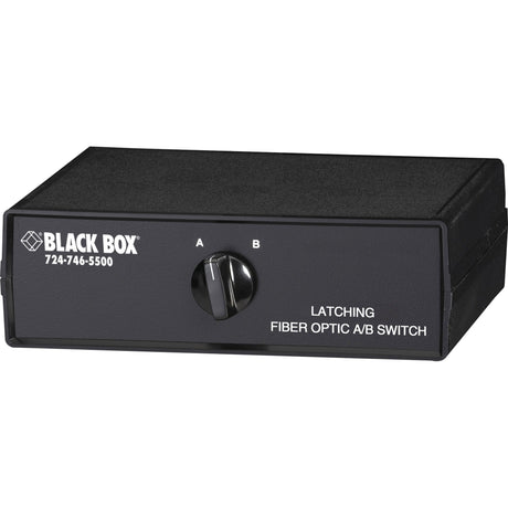 Black Box Fiber Optic A/B Desktop Switch - Latching with SC Single-Mode Connectors