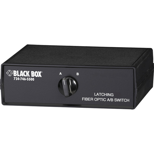 Black Box Fiber Optic A/B Desktop Switch - Latching with SC Single-Mode Connectors