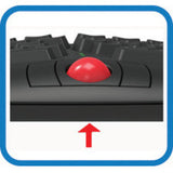 Adesso Tru-Form Media 3150 - 2.4 GHz Wireless Ergo Trackball Keyboard