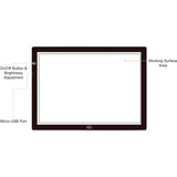 Adesso CyberPad P2- 12" x 17" LED Light Tracing Pad
