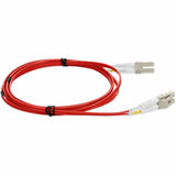 AddOn 5m LC (Male) to LC (Male) Red OM1 Duplex Fiber OFNR (Riser-Rated) Patch Cable