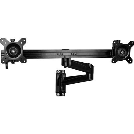 StarTech.com Wall Mount Dual Monitor Arm, Articulating Ergonomic VESA Wall Mount for 2x 24" (11lb/5kg) Screens, Adjustable Crossbar