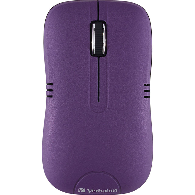 Verbatim Wireless Notebook Optical Mouse, Commuter Series - Matte Purple