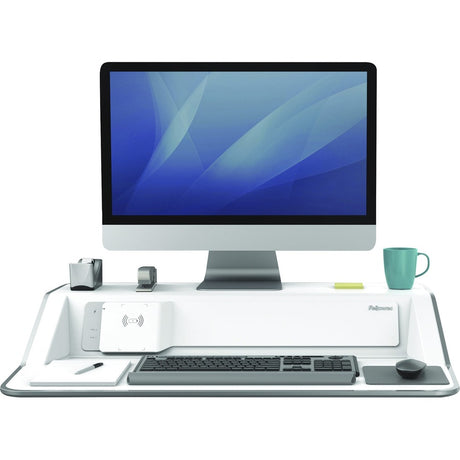 Fellowes Lotus&trade; DX Sit-Stand Workstation - White