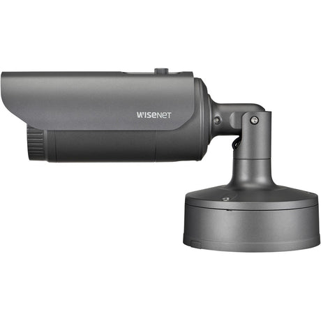 Wisenet XNO-6120R 2 Megapixel Indoor/Outdoor Full HD Network Camera - Color - Bullet - Dark Gray