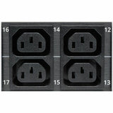 Eaton 5.5kW Single-Phase Monitored PDU, LX Interface, 208/230V Outlets (36 C13/6 C19), L6-30P, 10 ft. (3.05 m) Cord, 0U 1.8m/70 in. Height, TAA