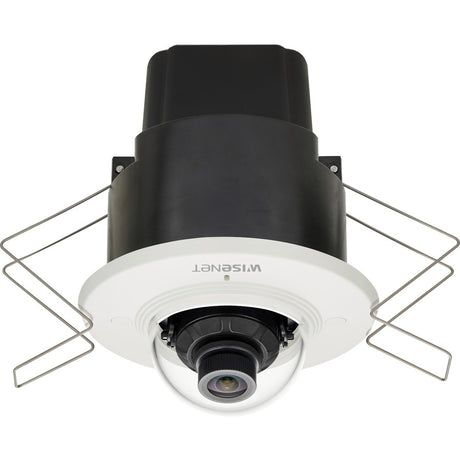 Wisenet XND-8020F 5 Megapixel Indoor Network Camera - Color - Dome - Black, Ivory