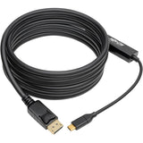 Eaton Tripp Lite Series USB-C to DisplayPort Active Adapter Cable (M/M), 4K 60 Hz, 10 ft. (3.1 m)