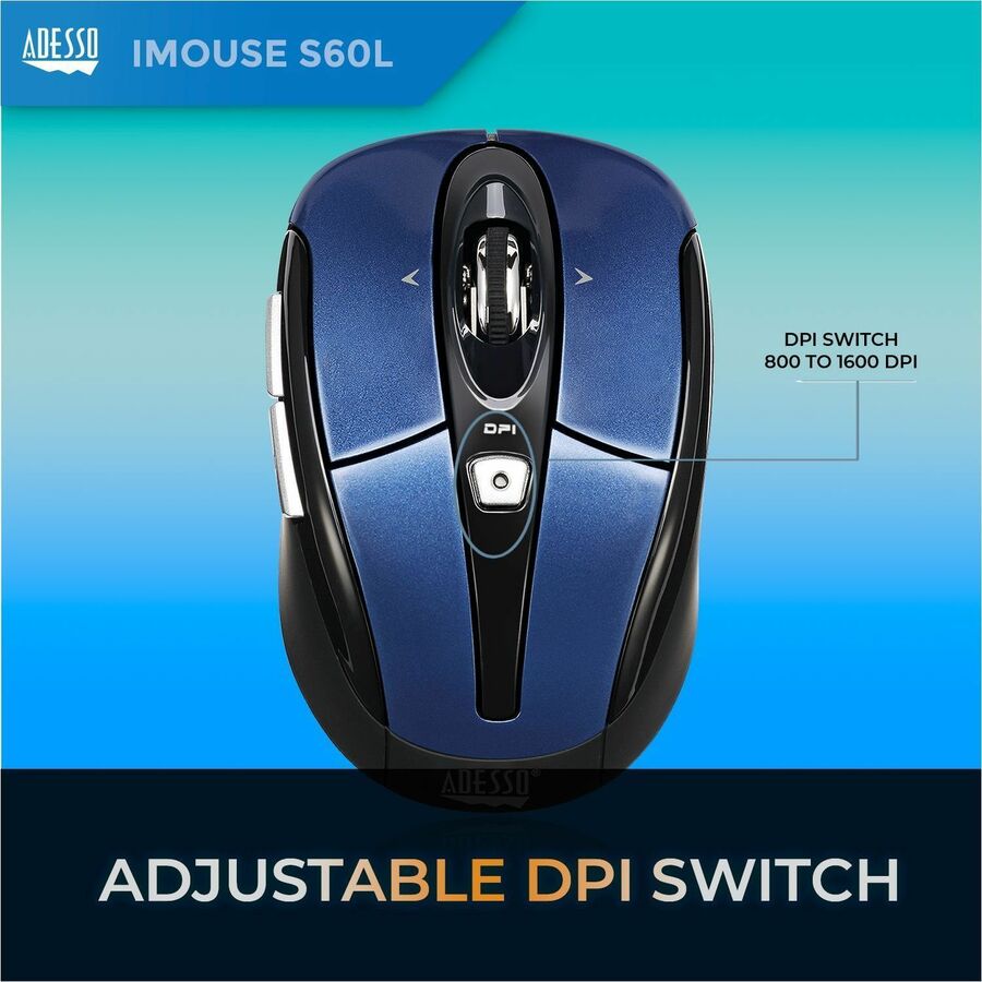 WRLS OPTICAL NANO MOUSE BLU