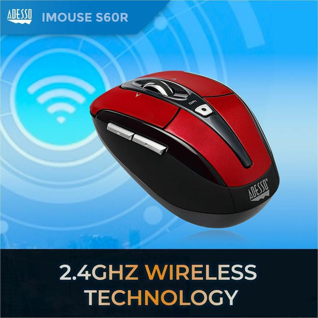 WRLS OPTICAL NANO MOUSE RED