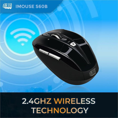 Adesso iMouse S60B 2.4 GHz Wireless Programmable Nano Mouse