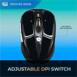 Adesso iMouse S60B 2.4 GHz Wireless Programmable Nano Mouse