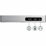 StarTech.com USB 3.0 Docking Station - Dual Monitor Laptop Dock with HDMI & DVI/VGA - 6x USB Type-A Hub, GbE - Universal Windows & Mac