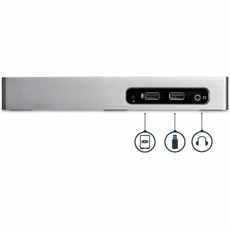 StarTech.com USB 3.0 Docking Station - Dual Monitor Laptop Dock with HDMI & DVI/VGA - 6x USB Type-A Hub, GbE - Universal Windows & Mac