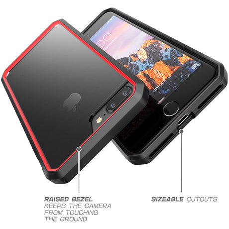 i-Blason Unicorn Beetle Style Carrying Case (Holster) Apple iPhone 8 Smartphone - Red