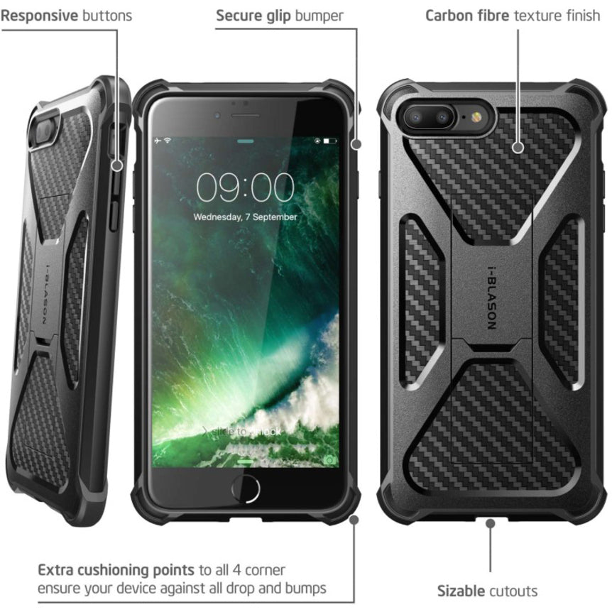 i-Blason Transformer Carrying Case (Holster) Apple iPhone 8 Smartphone - Black