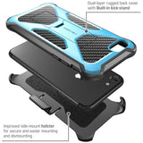 i-Blason Transformer Carrying Case (Holster) Apple iPhone 8 Smartphone - Blue