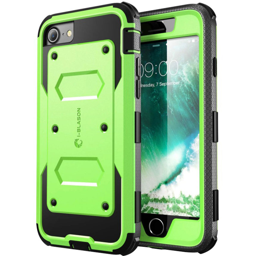 i-Blason Armorbox Carrying Case (Holster) Apple iPhone 8 Smartphone - Green