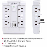 CyberPower CSP600WSURC2 Professional 6 - Outlet Surge with 1200 J