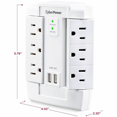 CyberPower CSP600WSURC2 Professional 6 - Outlet Surge with 1200 J