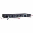 CyberPower PDU41002 Single Phase 100 - 120 VAC 20A Switched PDU