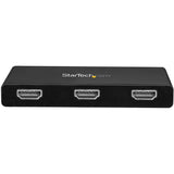 StarTech.com 3-Port USB-C Multi-Monitor Adapter, Type-C to 3x HDMI MST Hub, Triple 1080p HDMI Laptop Display Extender / Splitter, Windows