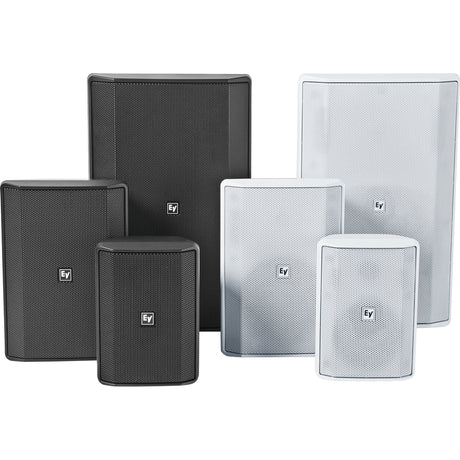 Electro-Voice Cabinet EVID-S8.2T 2-way Indoor/Outdoor In-ceiling, In-wall, Surface Mount, Wall Mountable Speaker - 90 W RMS - Black