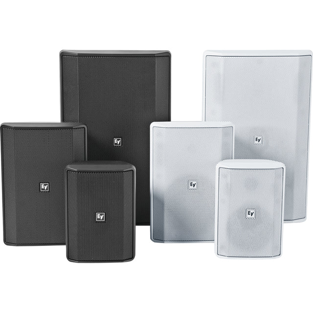 Electro-Voice Cabinet EVID-S8.2T 2-way Indoor/Outdoor In-ceiling, In-wall, Surface Mount, Wall Mountable Speaker - 90 W RMS - Black