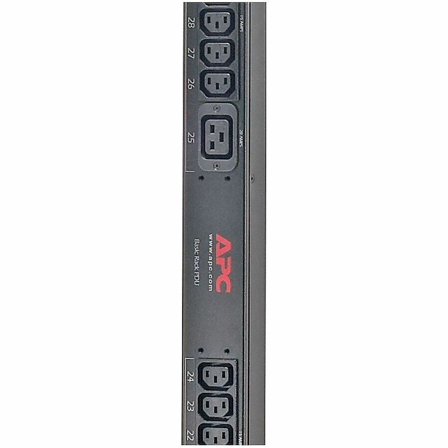 Rack PDU,Basic,Zero U,12.5kW,208V,(30)C13,(6)C19;10' Cord