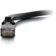 1FT CAT5E BLACK MOLDED SNAGLESS